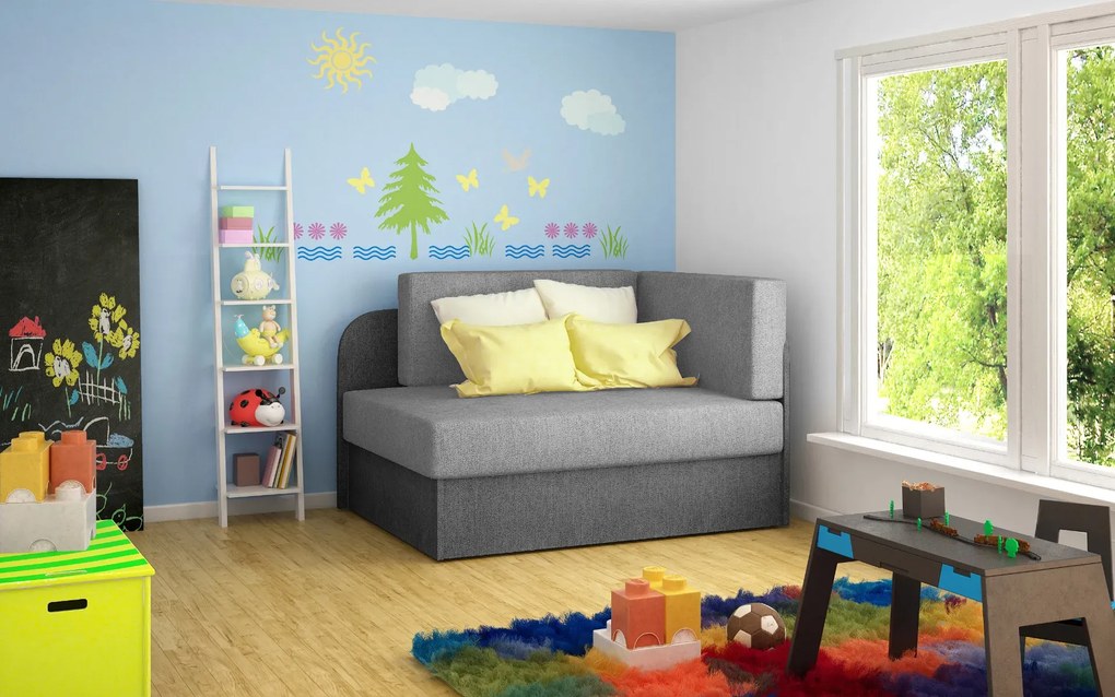 Sofa rozkładana z funkcją spania ROSA szara ELTAP