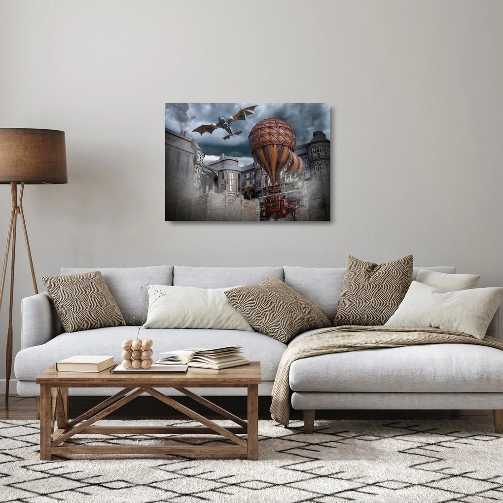 Obraz na szkle - Surrealistyczny krajobraz (70x50 cm)