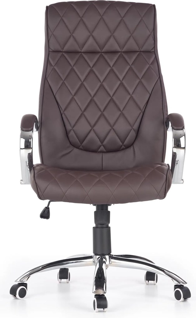 Pikowany fotel gabinetowy z ekoskóry Hilton