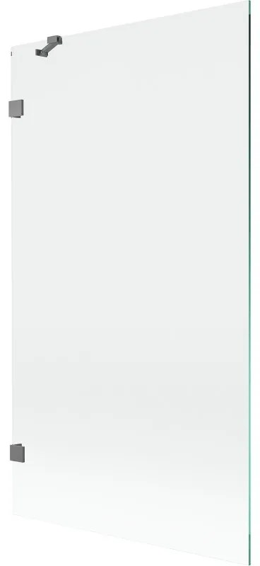 Mexen Lunar parawan nawannowy 1-skrzydłowy 100 x 150 cm, transparent, gun metal - 897-100-000-95-00