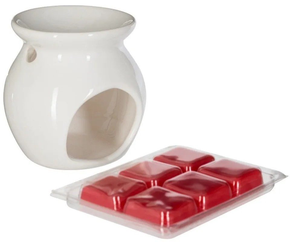 Kominek zapachowy na wosk, RED FRUIT, 30 g, zestaw