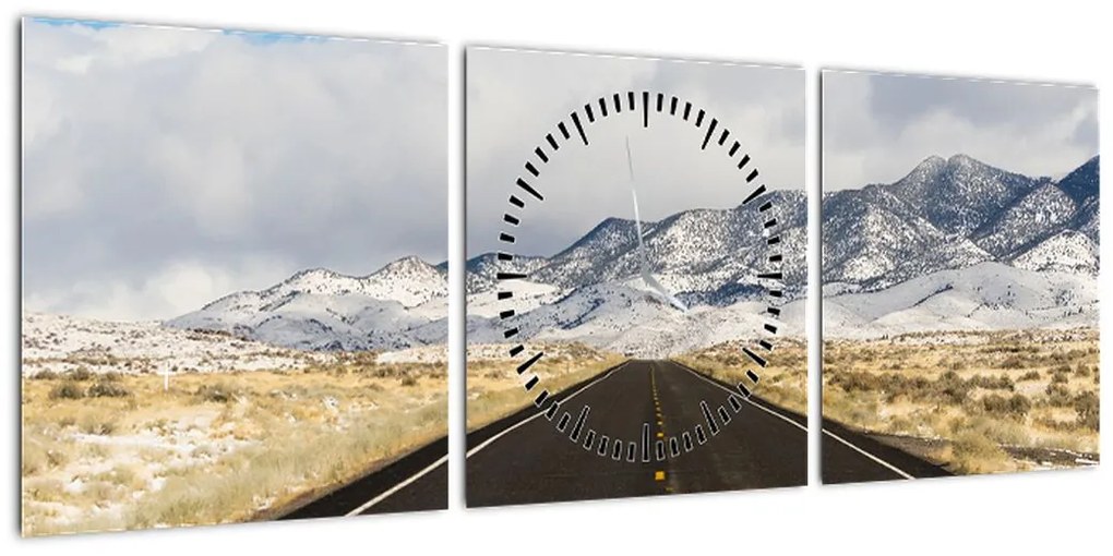 Obraz - Great Basin, Nevada, USA (z zegarem) (90x30 cm)