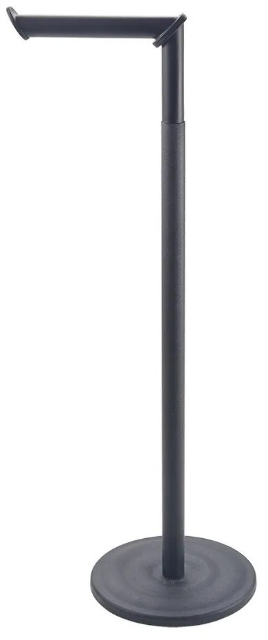 Stalowy stojak na papier toaletowy w kolorze matowej czerni Lava – Metaltex