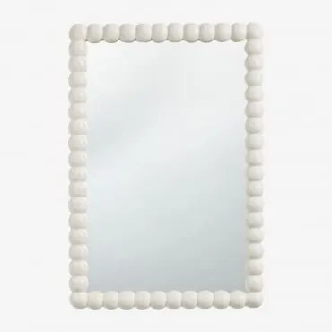 Lustro Ścienne Z Drewna Mango Trisnia 45 X 70 Cm - Sklum