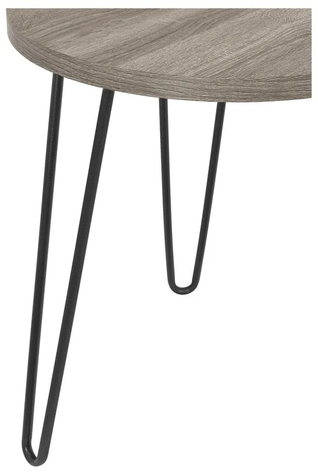 Brązowoszary stolik Støraa Owen, ø 50 cm