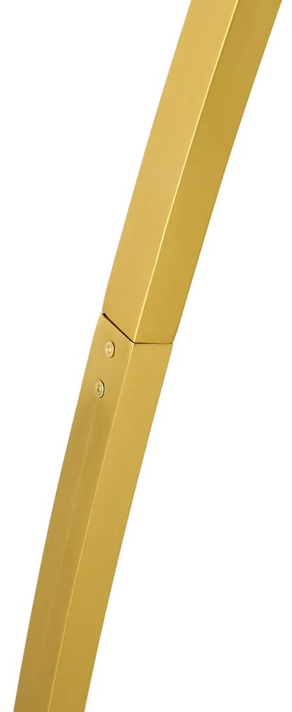 Nowoczesna lampa łukowa mosiężna z diodą LED i ściemniaczem dotykowym - Arlow