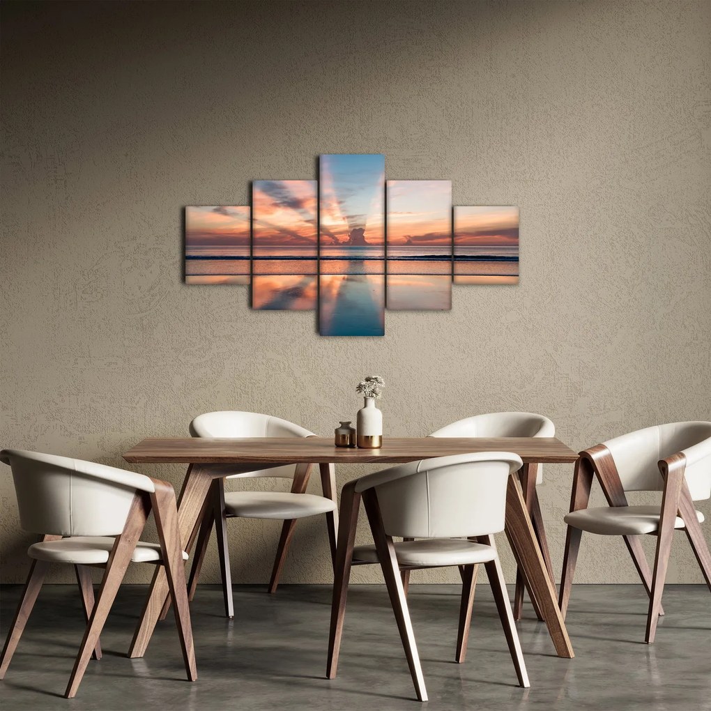 Obraz promieni słonecznych nad plażą Dayton (125x70 cm)