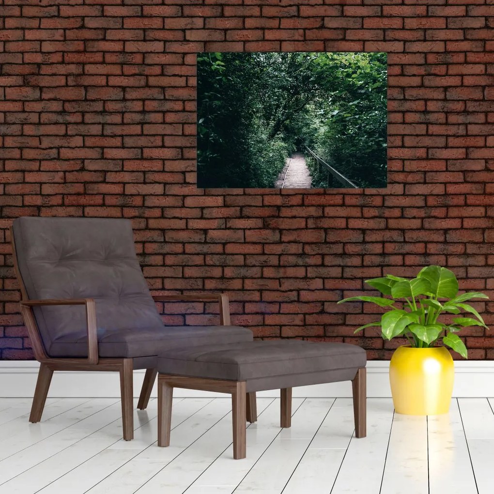 Obraz - Ścieżka przez las (70x50 cm)