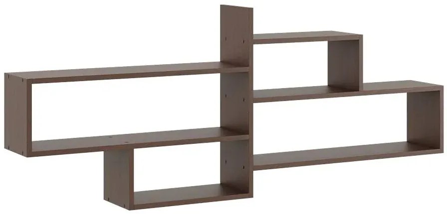 Minimalistyczna półka wisząca w kolorze wenge - Okri