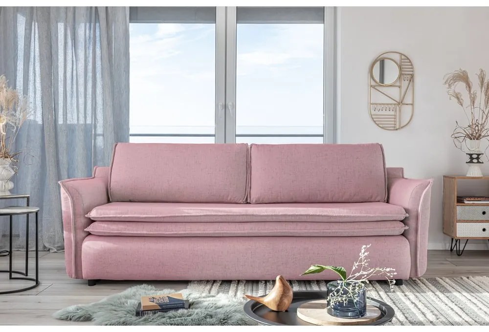 Różowa rozkładana sofa Miuform Charming Charlie