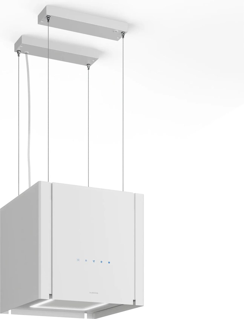 Klarstein Velaire 40cm 600,8m³/h Okap Wyspowy Biały