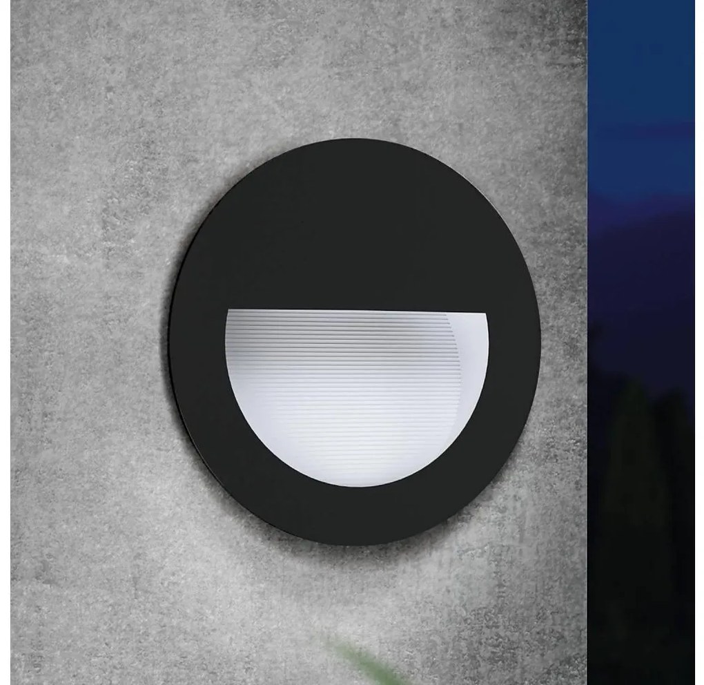 Eglo 99576 - LED Zewnętrzna oprawa wpuszczana ARACENA LED/2,5W/230V IP65 czarna