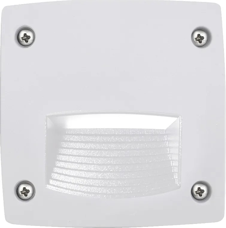DEVON do wbudowania na zewn?trz nowoczesny i uniwersalny styl - L. 29,3 - prostok?tny - Gx53 LED T2 3W - ?ywica - Kselect - ip66 - ?ywica i biel