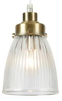 Lampa wisząca w kolorze mosiądzu ze szklanym kloszem ø 11 cm Bellis – Markslöjd