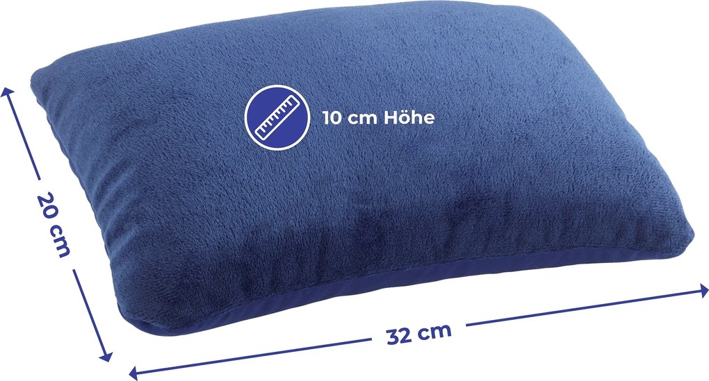 Poduszka podróżna 2 w 1: rogal lub jasiek