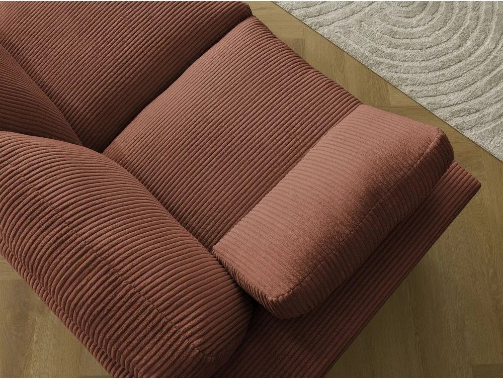 Pomarańczowy sztruksowy narożnik Belair – Bobochic Paris