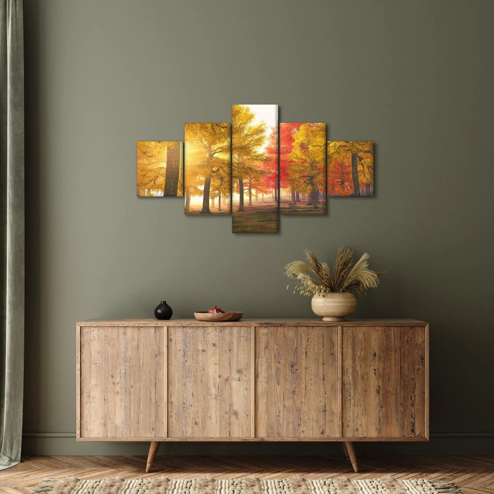 Obraz jesiennych drzew (125x70 cm)