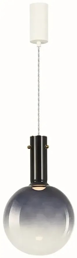 Granatowa lampa wisząca szklany klosz - K574- B6-Z46