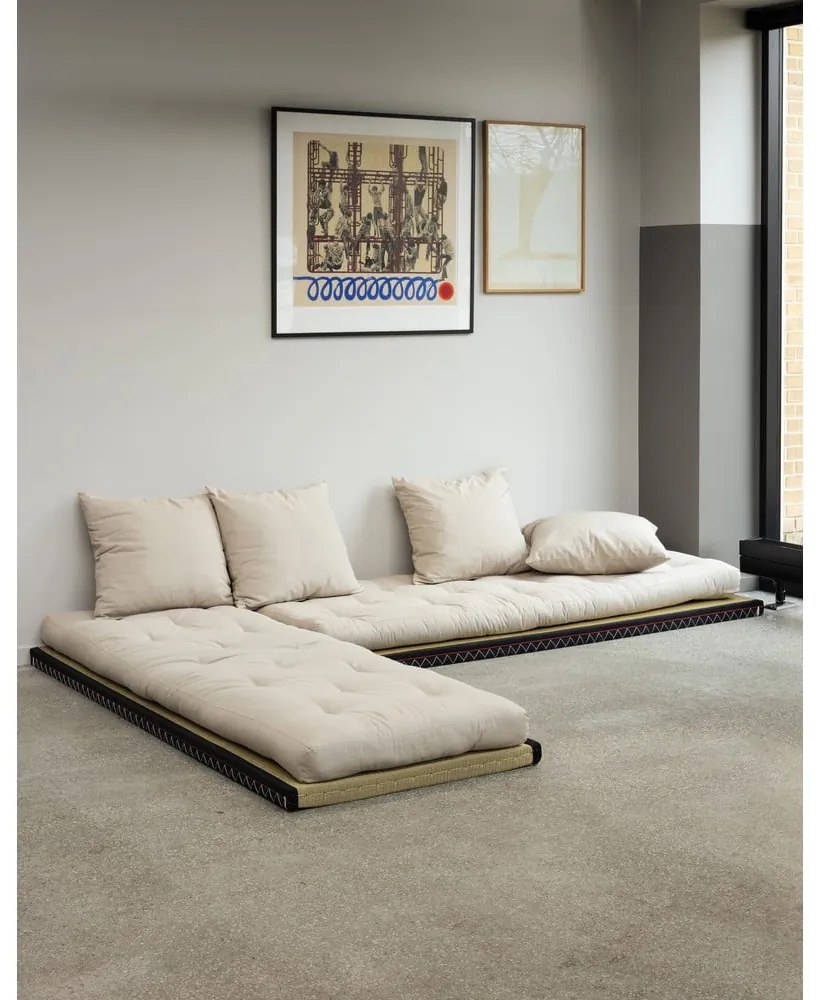 Sofa rozkładana z lnianym obiciem Karup Design Chico Linen