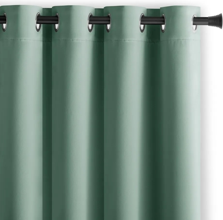 Restilo Zasłona Blackout EYELETS miętowy, 140 x 245 cm
