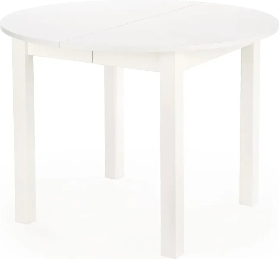 Biały okrągły stół rozkładany 102-142 cm A2-B47