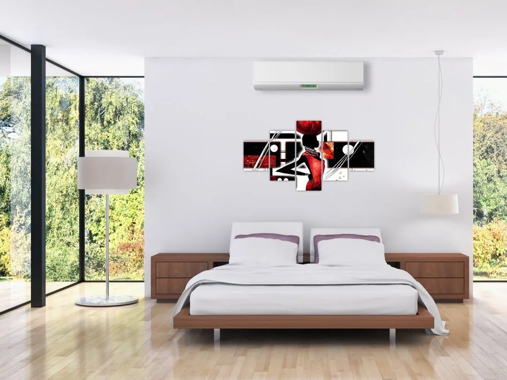 Obraz obrazu starożytnej damy (125x70 cm)