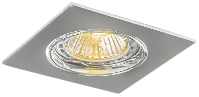 Nowoczesny Kinkiet / Lampa scienna montowany wsuficie chromowany uchylny zestaw 10 sztuk - Edu Nowoczesny Oswietlenie wewnetrzne