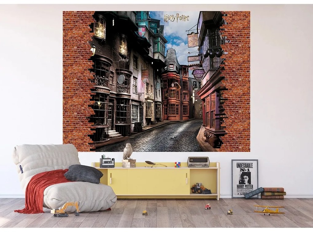 Fototapeta dla dzieci Harry Potter Diagon Alley252 x 182 cm, 4 części