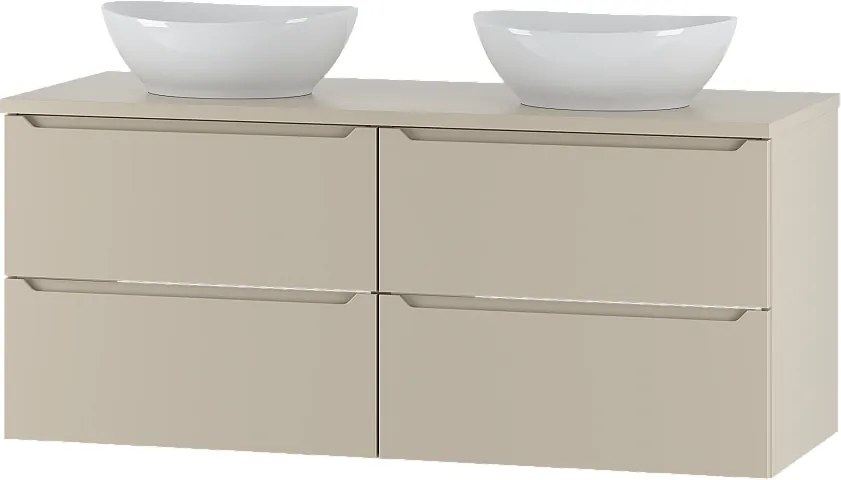 Kaszmirowy Zestaw do Łazienki 120cm Szafka Blat Umywalka Etna