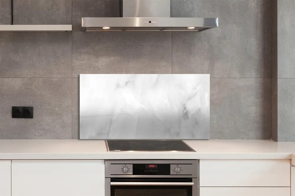 Szkło do Kuchni na Ścianę Ceramiczna Tekstura Marmuru