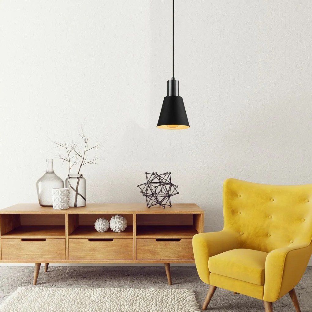 Lampa wisząca Kem - 6362, czarna