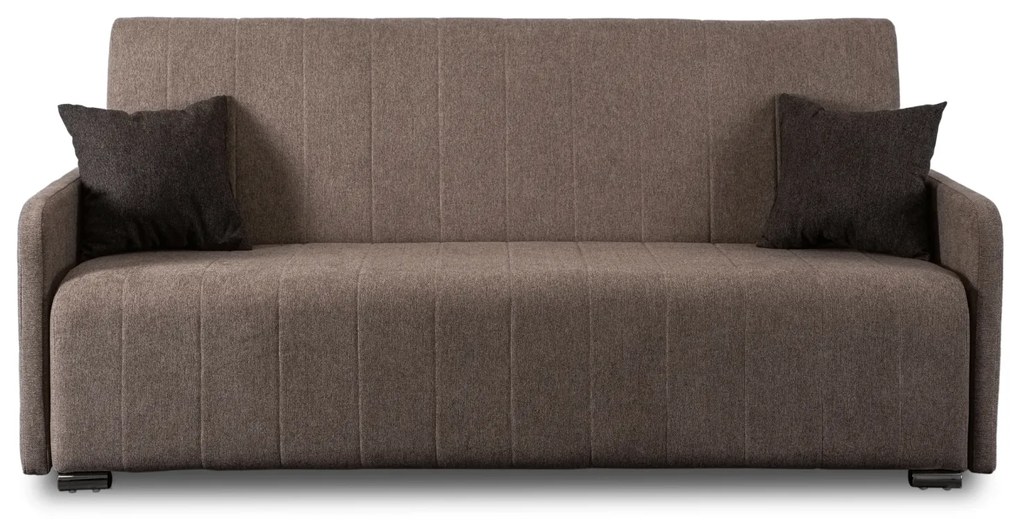 Sofa z Funkcją Spania ASPEN Wersalka Rozkładana Dwuosobowa Beżowa Nowoczesna do Salonu