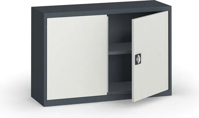 Szafa metalowa, 800 x 1200 x 400 mm, 1 półka, grafitowy/szara