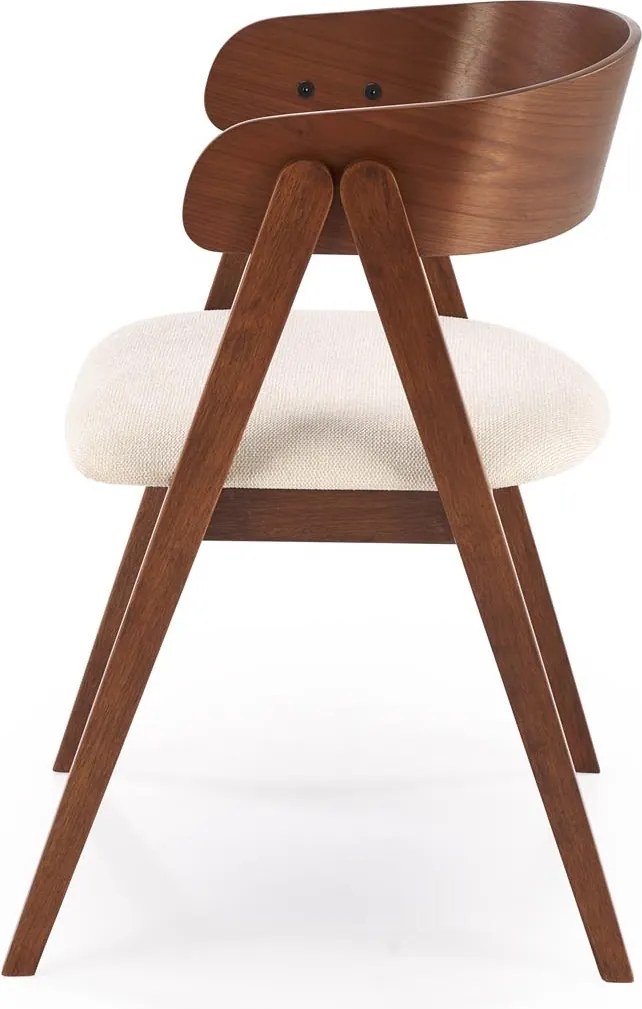 Orzechowe krzesło do jadalni z giętej sklejki K562 Halmar