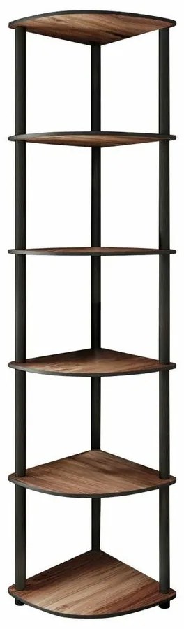 Regał Corner Walnut, 6 półek, M