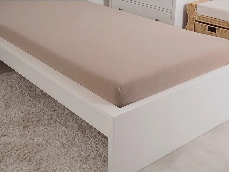 4Home prześcieradło jersey Ideal orzechowy, 70 x 140 cm