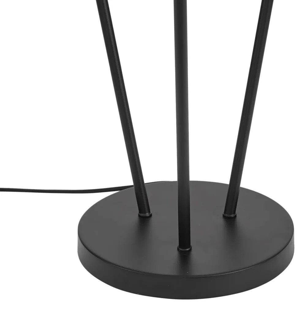 Nowoczesna lampa podłogowa czarna 3-źródła światła GU10 35mm - Thomas Nowoczesny Oswietlenie wewnetrzne