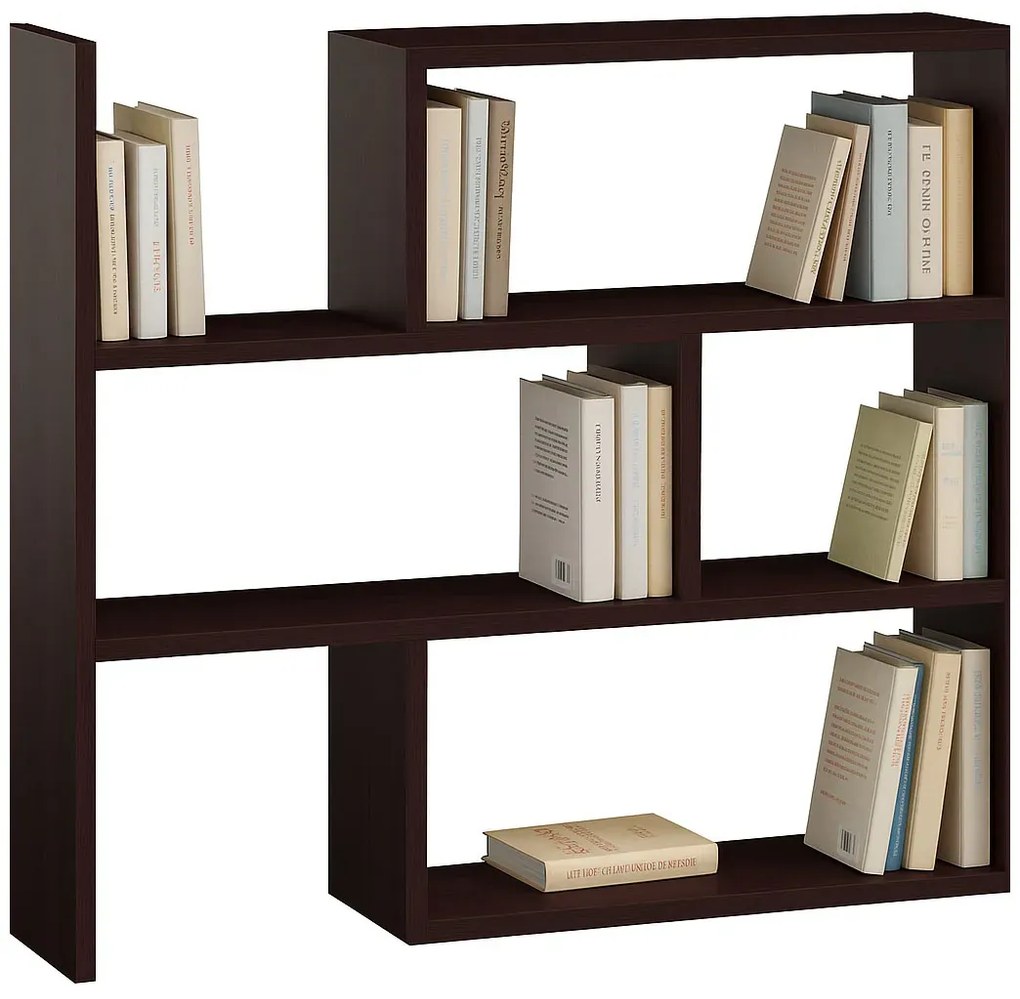 Niski regał na książki wenge H3-D67