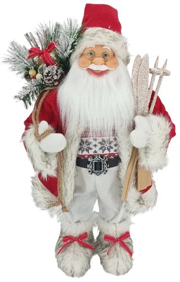 Figurka świąteczna Mikołaj Czerwono-biały 60cm