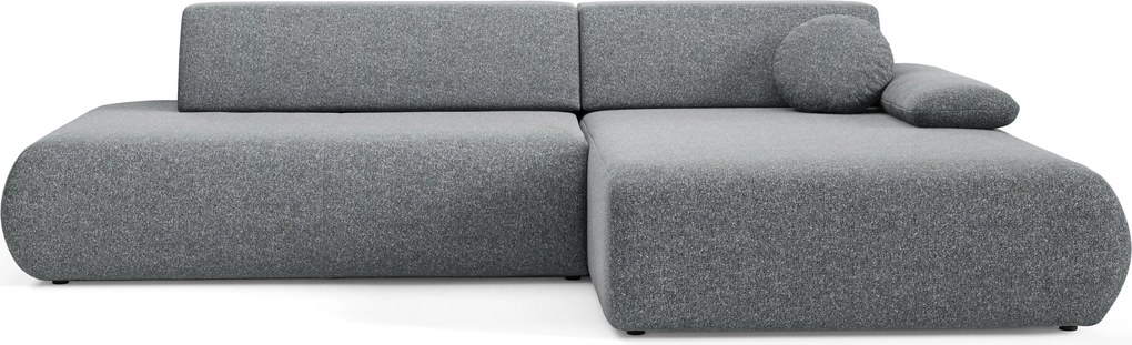 Masseno Narożnik DELTA z funkcją spania i pojemnikiem na pościel Narozniki L, Rozkładana sofa - Szary, PUENTE 94