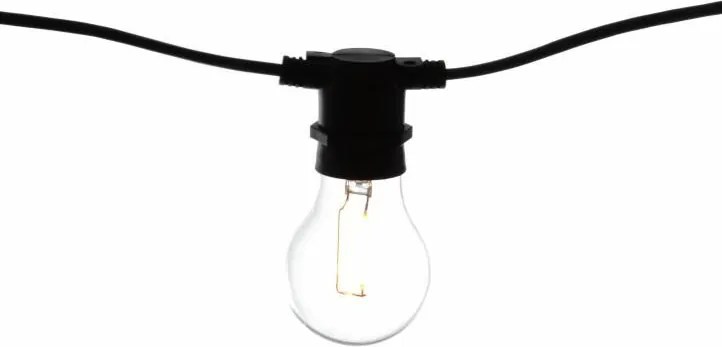 Oświetlenie ogrodowe party LED - szklane żarówki - 5 m ciepłe białe