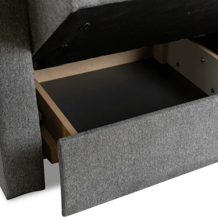 Fotel do Spania MILAN 1 Amerykanka Rozkładany Jednoosobowy Szary Nowoczesny