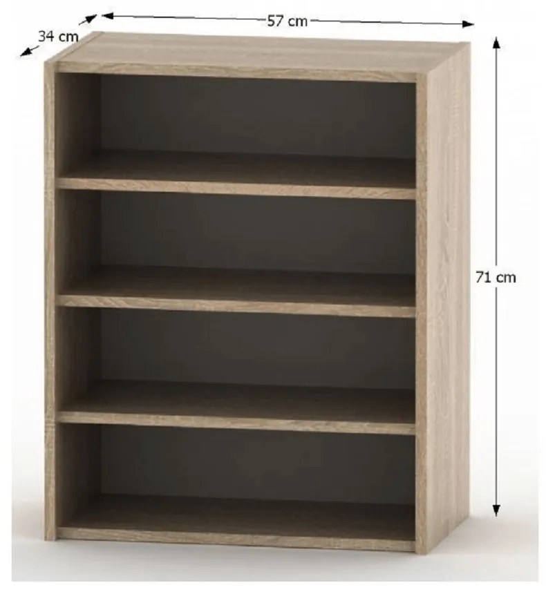 Biblioteka TEMPO ASISTENT 013, dąb sonoma