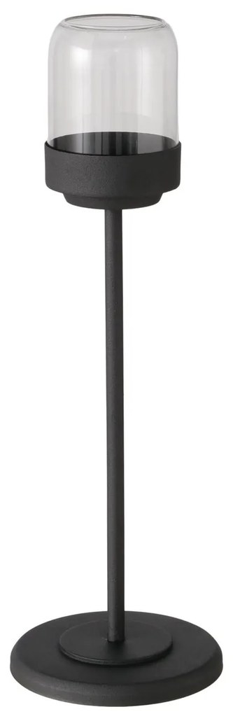 Zestaw metalowych lampionów ze szklaną kopułą SENZA, 3 szt