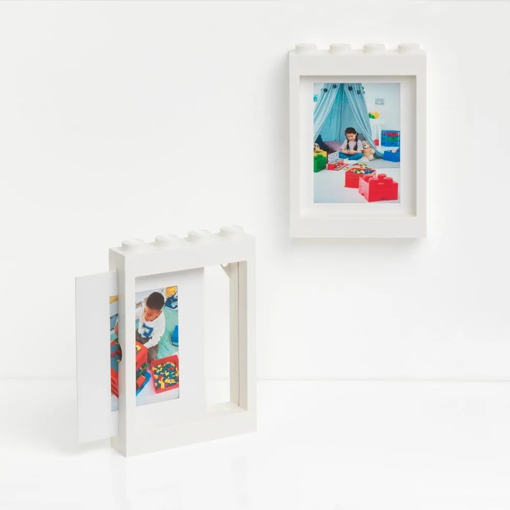 Biała ramka na zdjęcie LEGO®, 19,3x26,8 cm