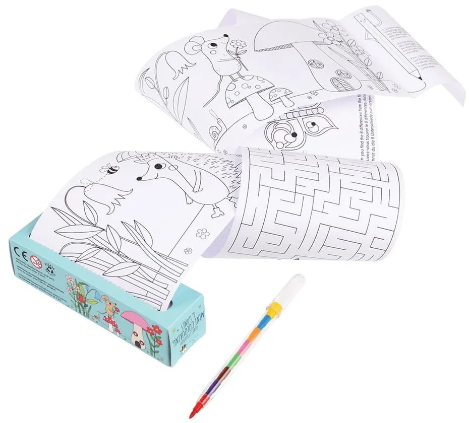 Podróżny zestaw kolorowanek i rebusów dla dzieci Rex London Forest