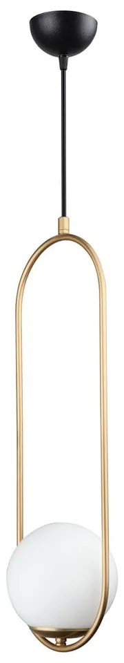 Lampa wisząca w kolorze złota Squid Lighting Arch, wys. 146 cm