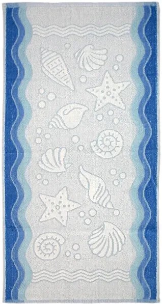 Ręcznik kąpielowy Greno Flora Ocean 70x140 niebieski GRENO
