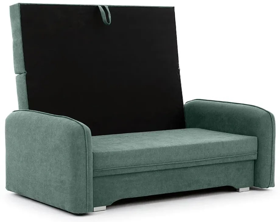 Sofa rozkładana z funkcją spania LAINE zielona ELTAP