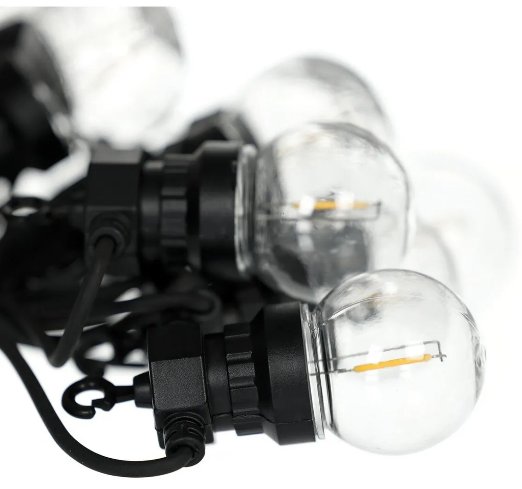 Retlux RGL 115 Łańcuch imprezowy z żarówkami, 10x LED żółty, 5+3 m